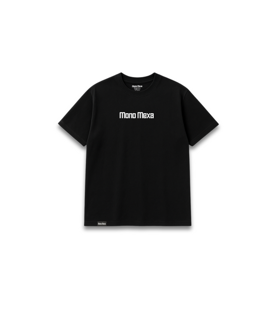 Playera Básica Oversize/ Mono Mexa Negra